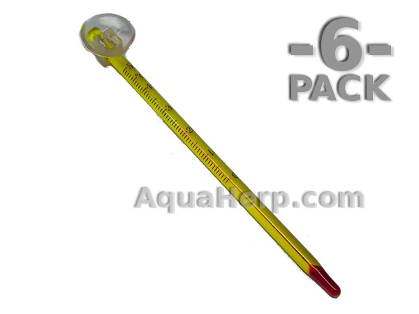 Aquarium Thermometer Yellow / 6-PACK