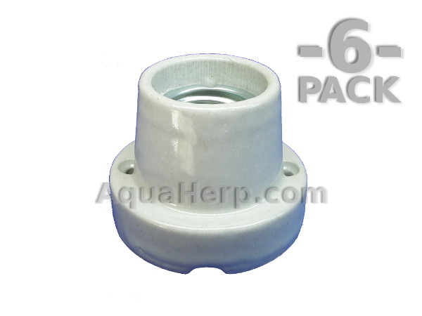 Heat Lamp Socket E27 "Straight" / 6-PACK