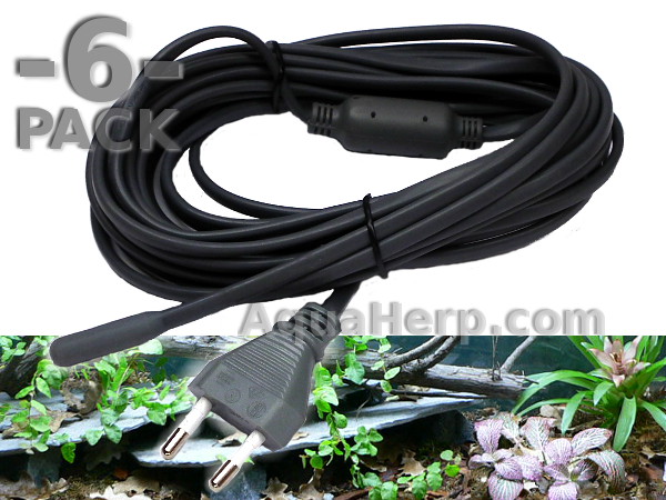 Terrarium Heat Cable 5m / 25W / 6-PACK