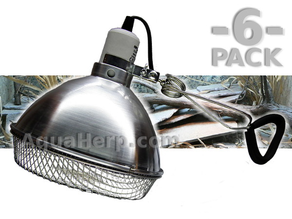 Terrarium Clamp Lamp E27 150W 8½” + Basket / 6-PACK