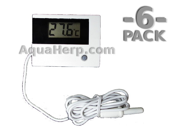 Digital Terrarium Thermometer On/Off Switch / 6-PACK
