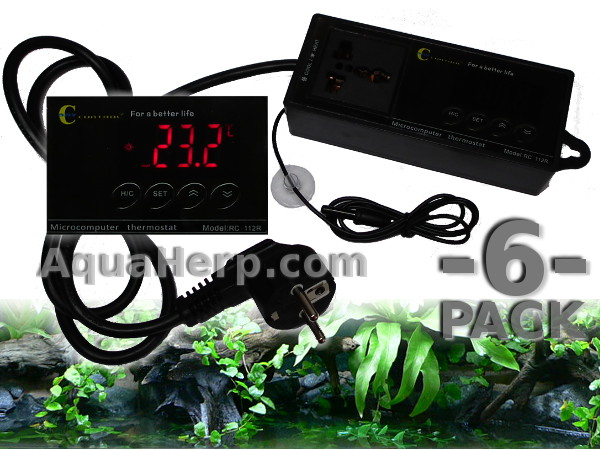 Terrarium Thermostat Cool/Heat -40C°- +110C° / 6-PACK